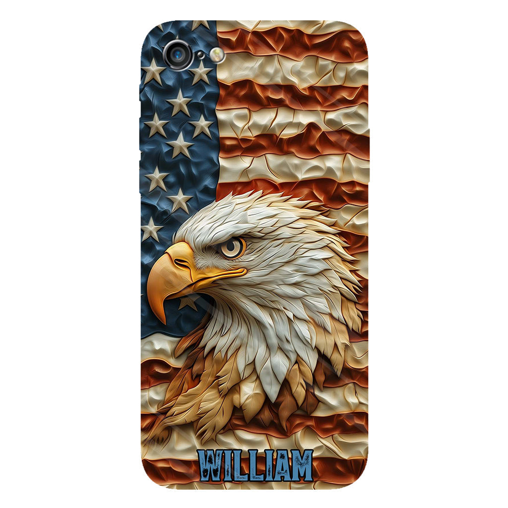 Strong Eagle - Personalized Bald Eagle Full Print Phone Case