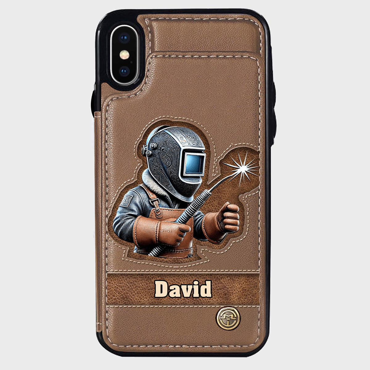 Strong Ones Become Welder - Personalized Welder Wallet Phone Case