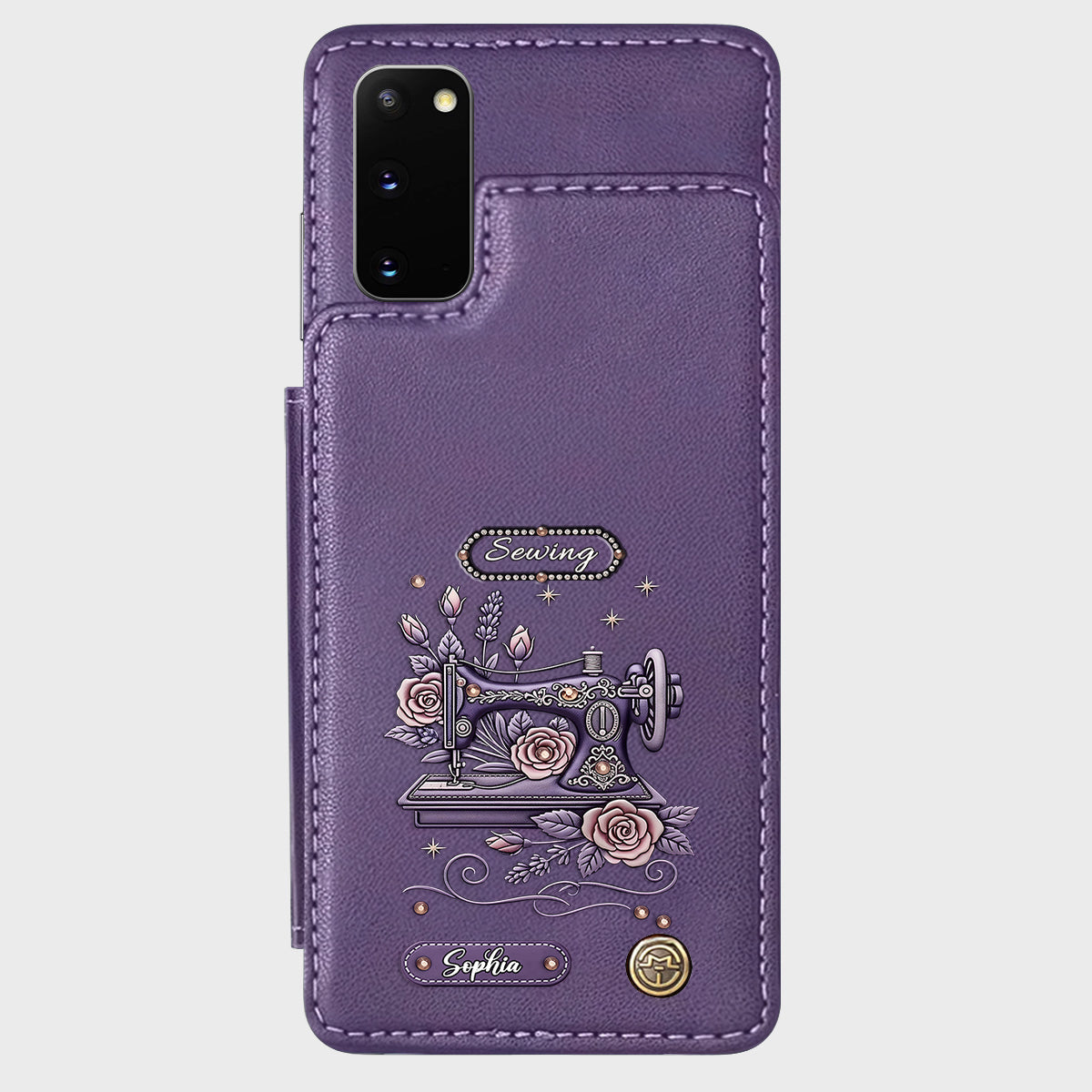 Love Sewing - Personalized Sewing Wallet Phone Case