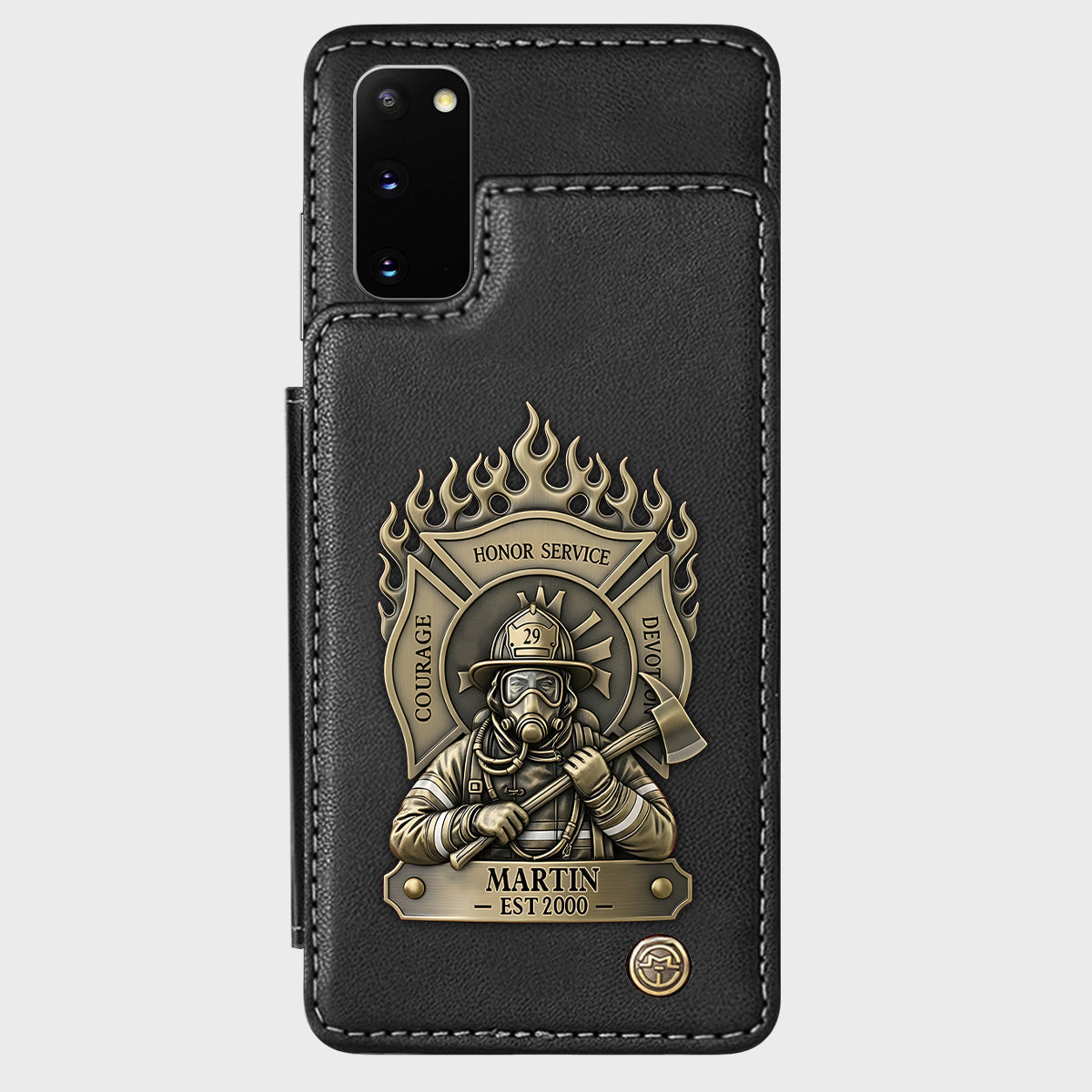 Proud Firefighter - Personalized Firefighter Wallet Phone Case