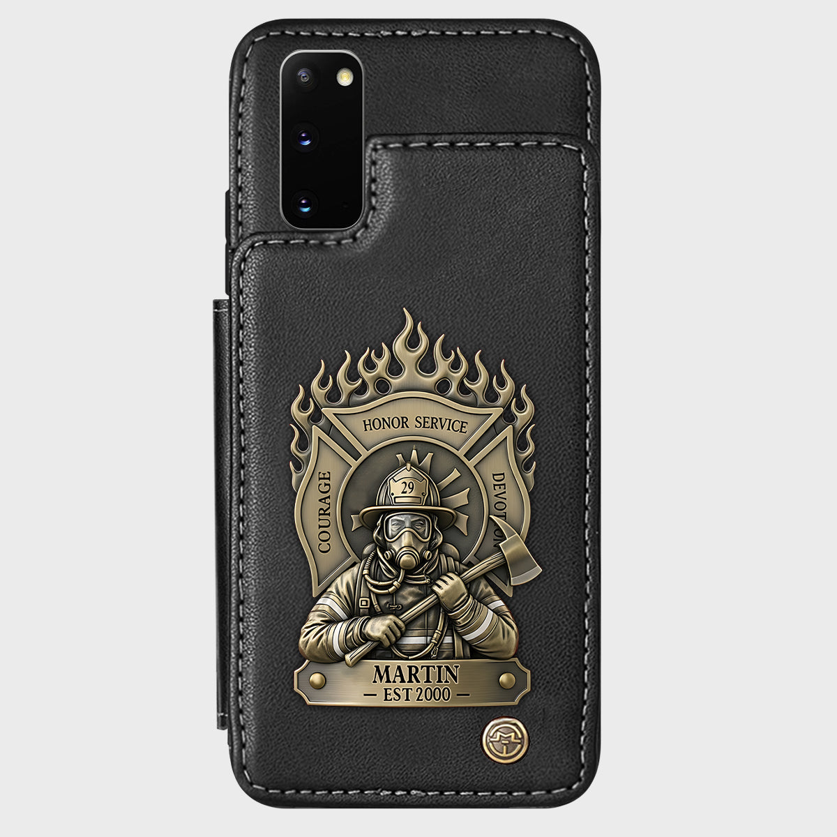 Proud Firefighter - Personalized Firefighter Wallet Phone Case
