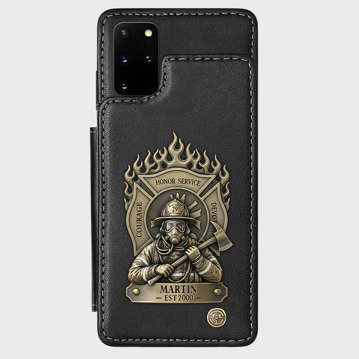 Proud Firefighter - Personalized Firefighter Wallet Phone Case