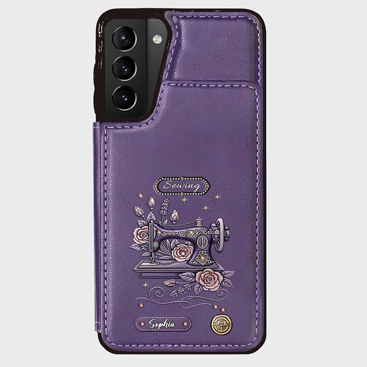 Love Sewing - Personalized Sewing Wallet Phone Case