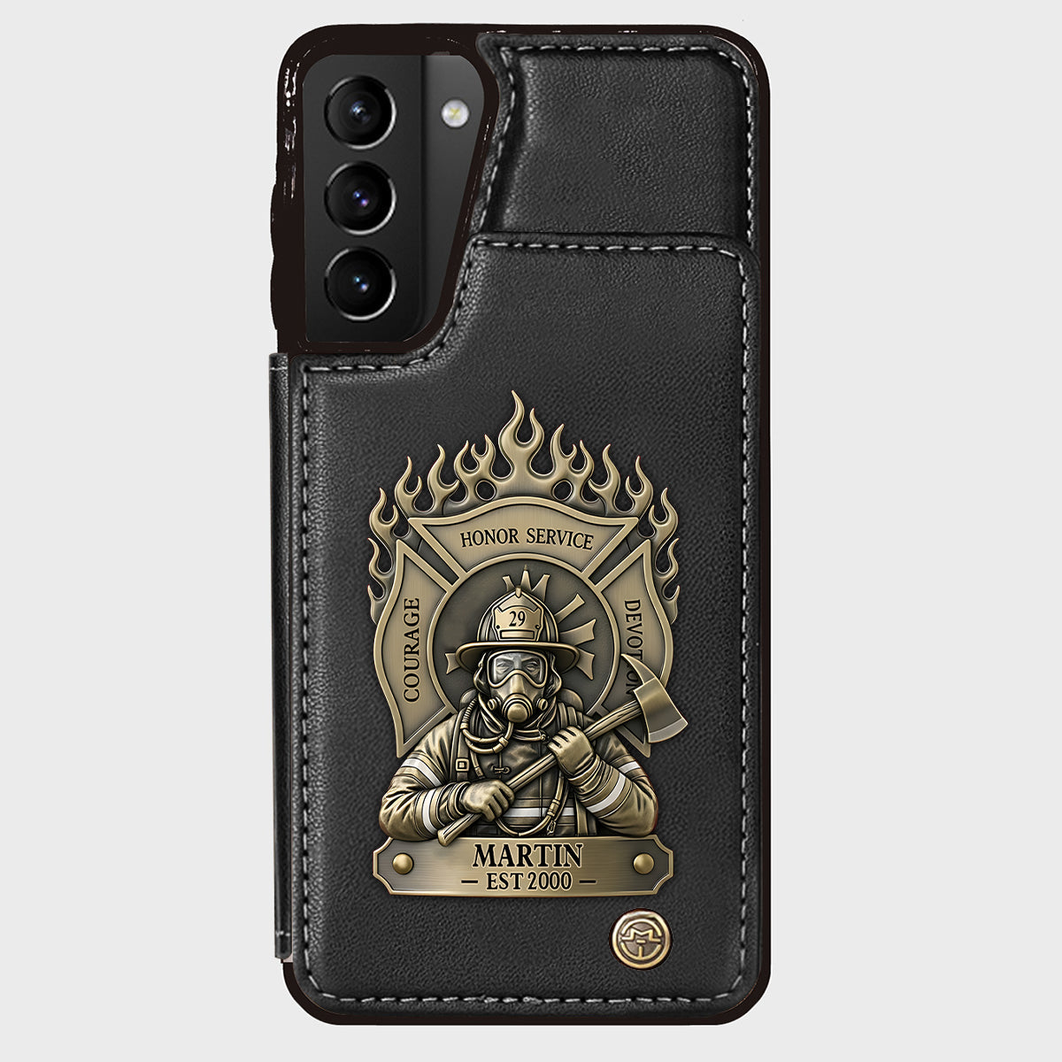 Proud Firefighter - Personalized Firefighter Wallet Phone Case
