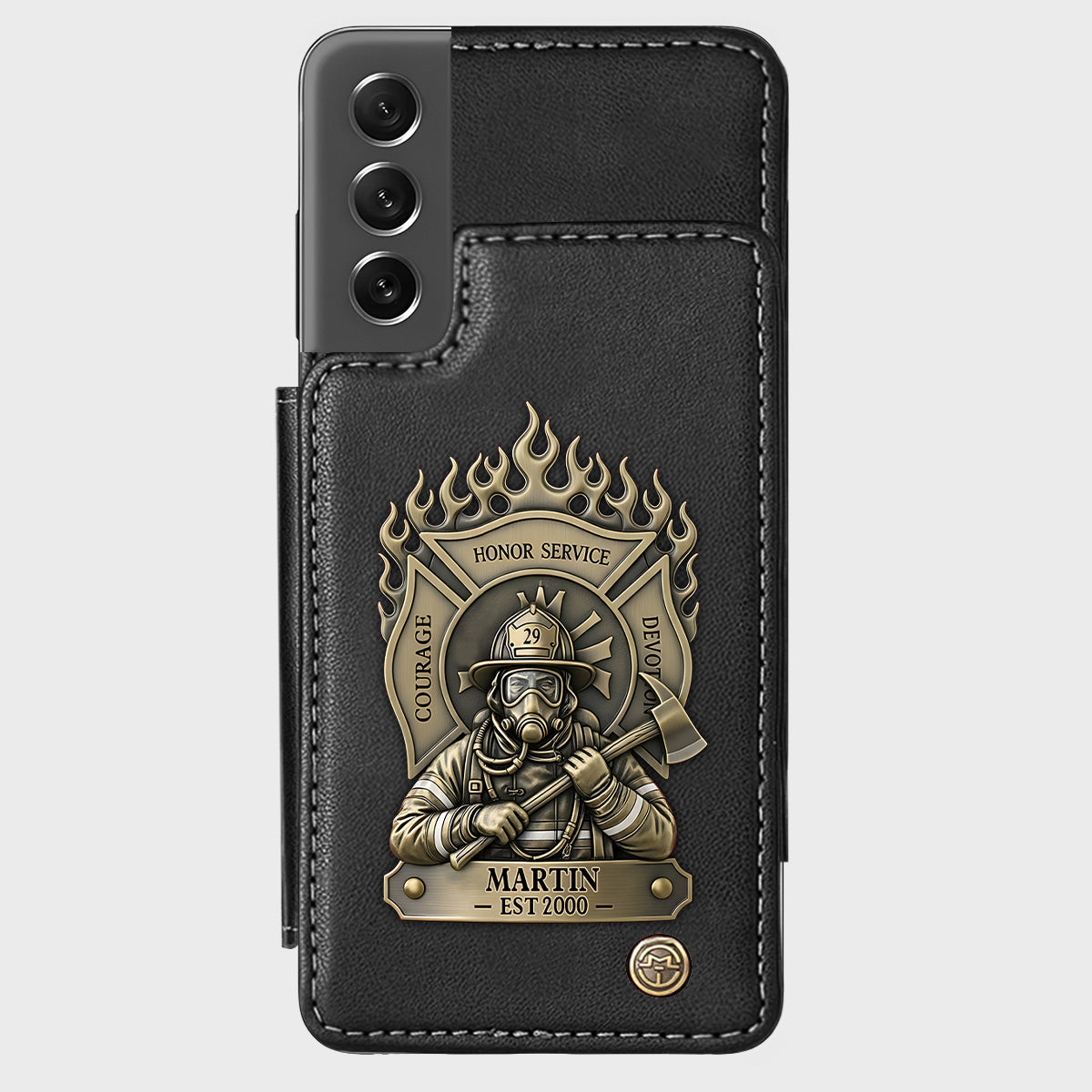 Proud Firefighter - Personalized Firefighter Wallet Phone Case