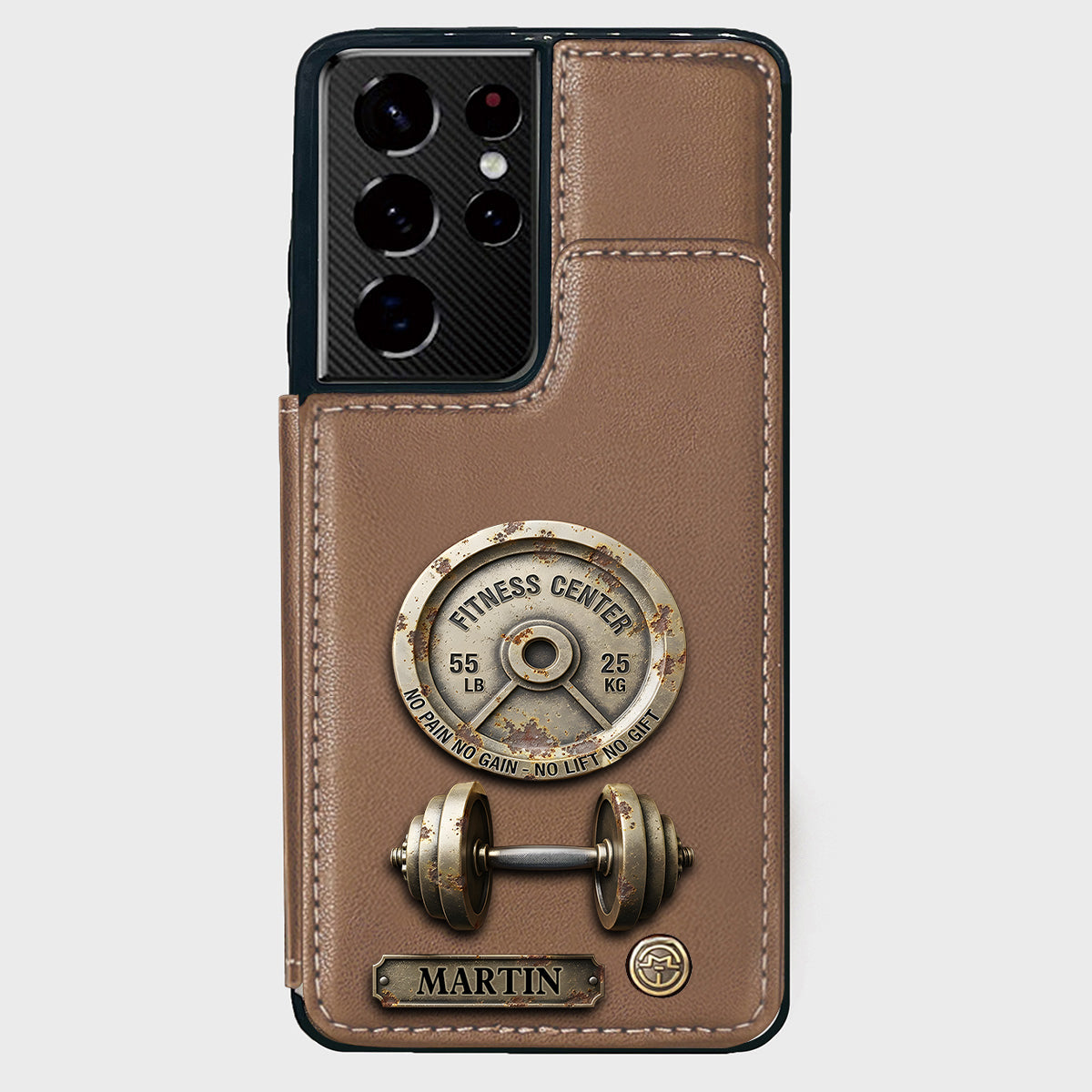 No Pain No Gain - Personalized Fitness Wallet Phone Case