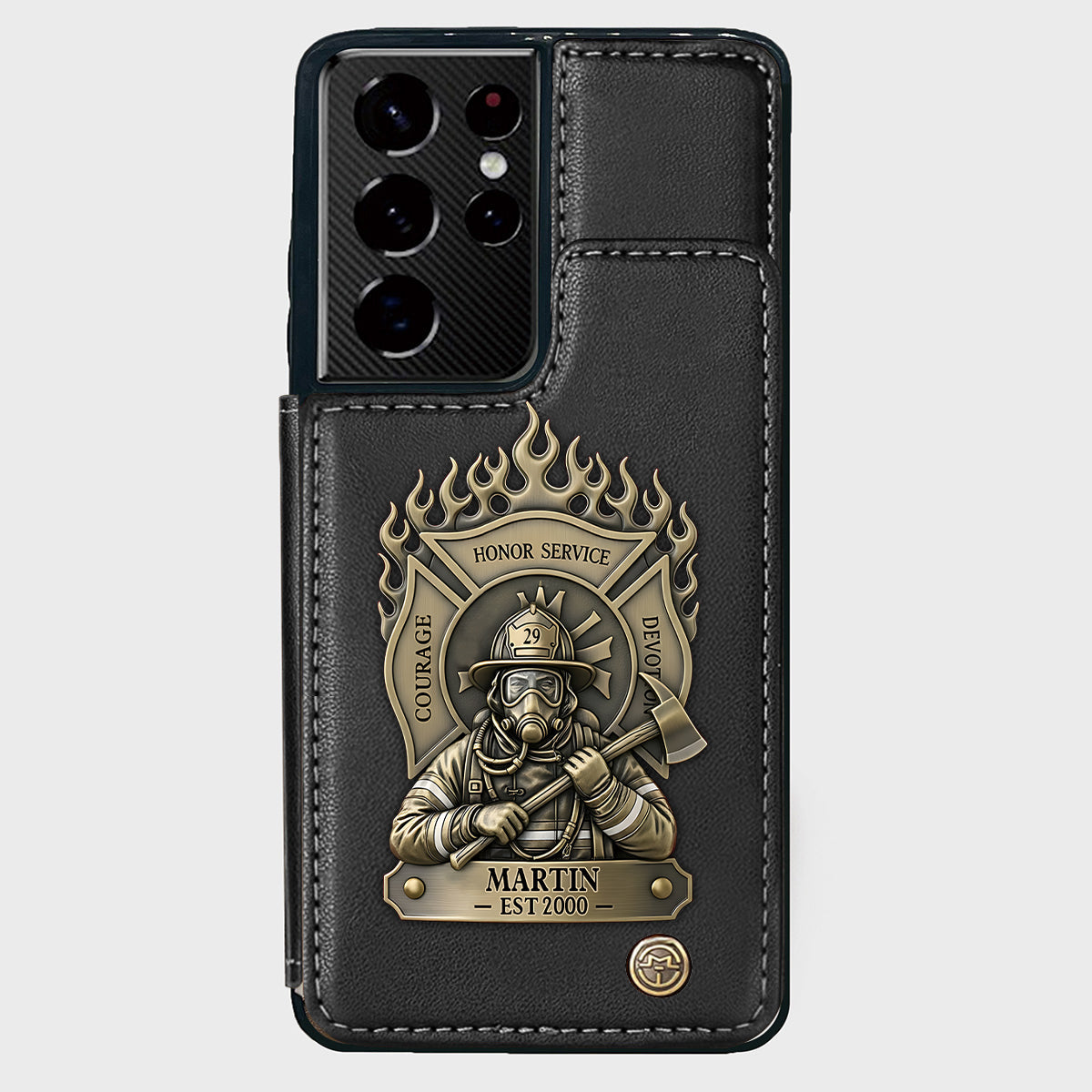 Proud Firefighter - Personalized Firefighter Wallet Phone Case
