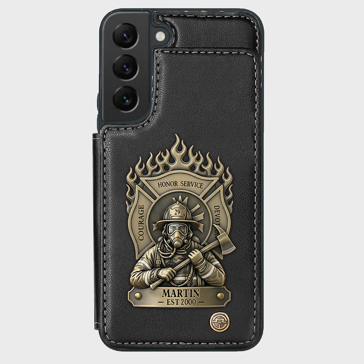Proud Firefighter - Personalized Firefighter Wallet Phone Case