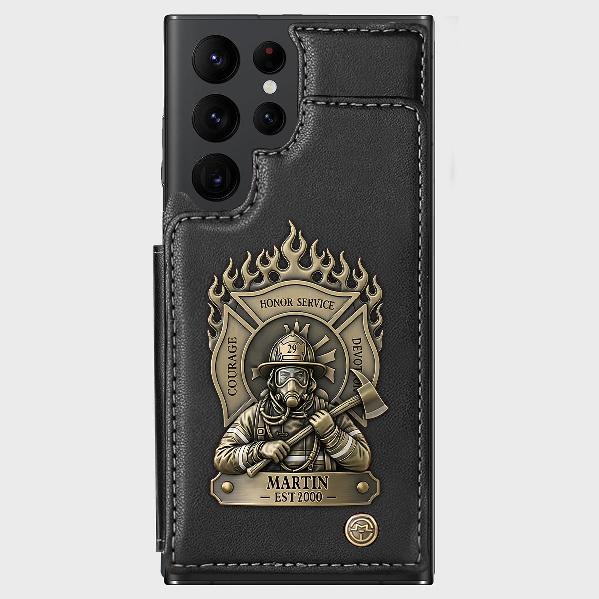 Proud Firefighter - Personalized Firefighter Wallet Phone Case