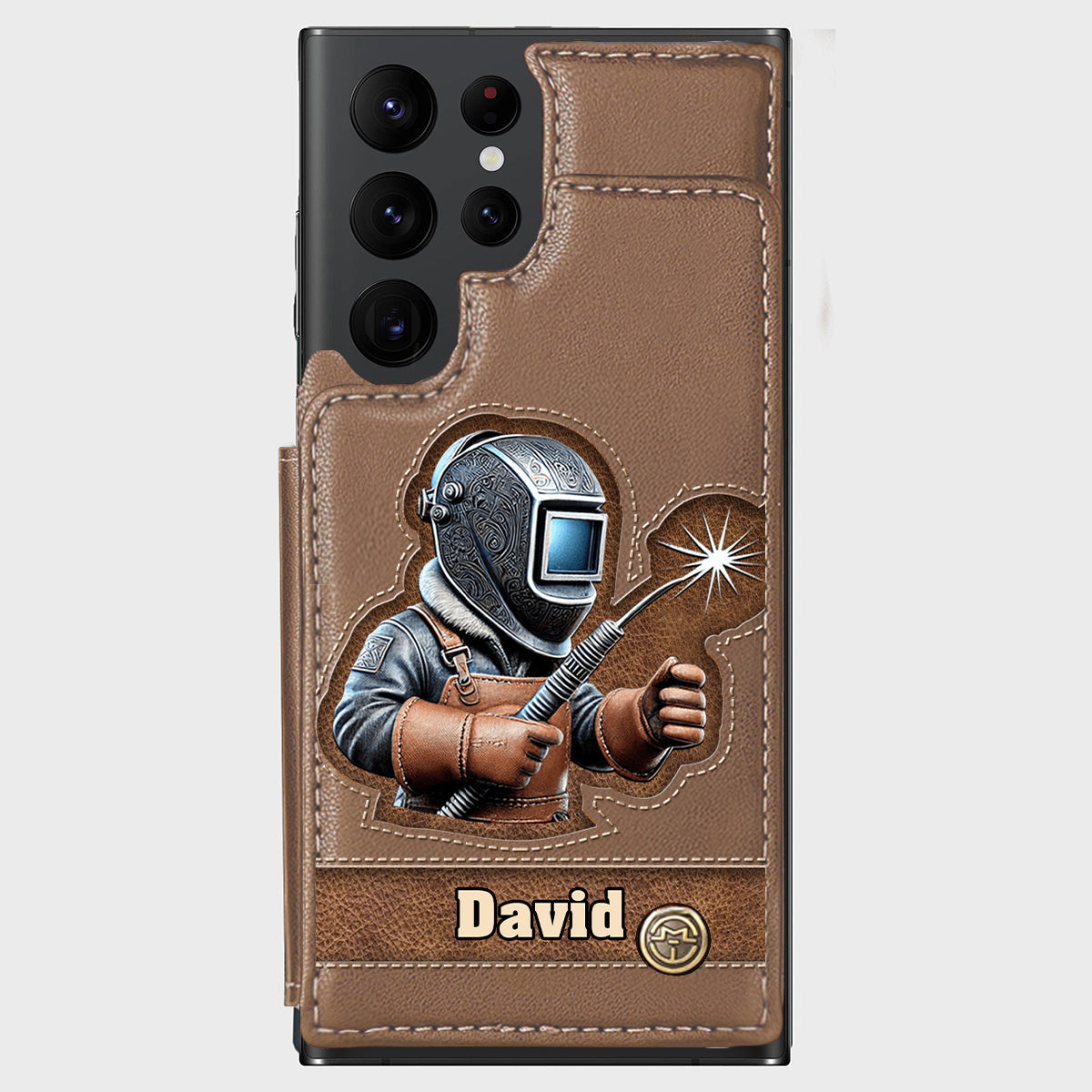 Strong Ones Become Welder - Personalized Welder Wallet Phone Case