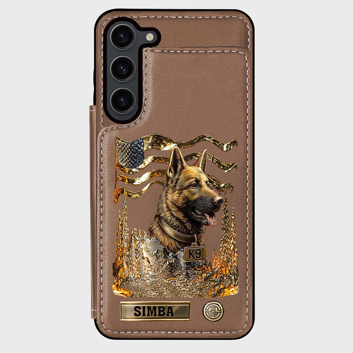 Love My Dog - Personalized German Shepherd Dog Wallet Phone Case