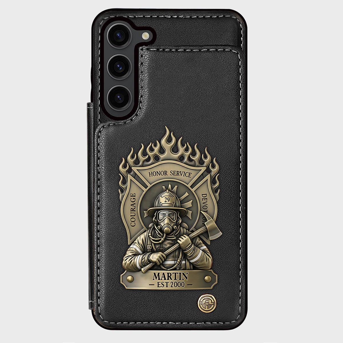 Proud Firefighter - Personalized Firefighter Wallet Phone Case
