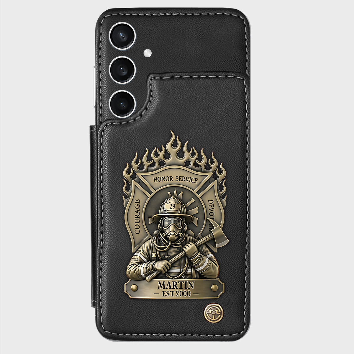 Proud Firefighter - Personalized Firefighter Wallet Phone Case