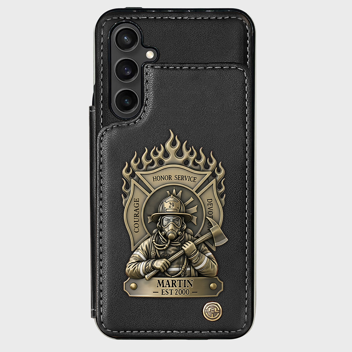 Proud Firefighter - Personalized Firefighter Wallet Phone Case