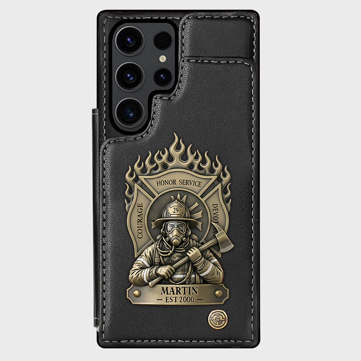 Proud Firefighter - Personalized Firefighter Wallet Phone Case