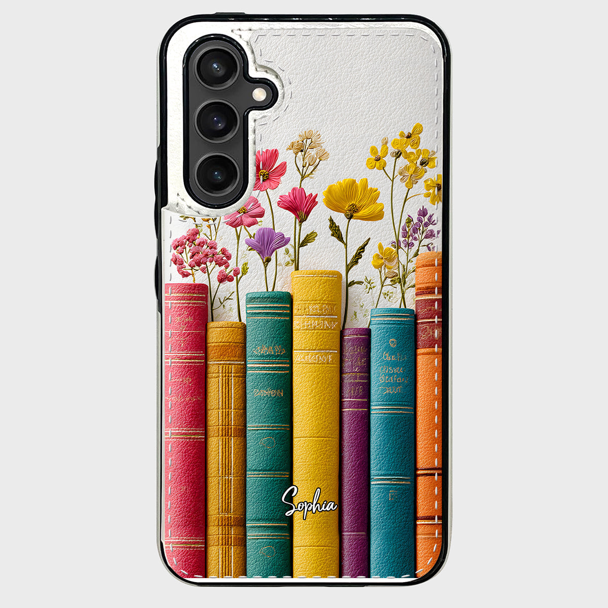 Vintage Flower Book - Personalized Book Foldable Wallet Phone Case