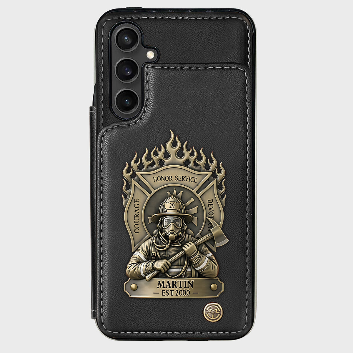 Proud Firefighter - Personalized Firefighter Wallet Phone Case