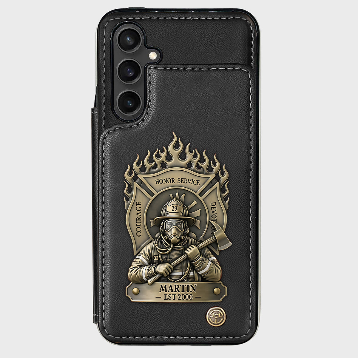 Proud Firefighter - Personalized Firefighter Wallet Phone Case