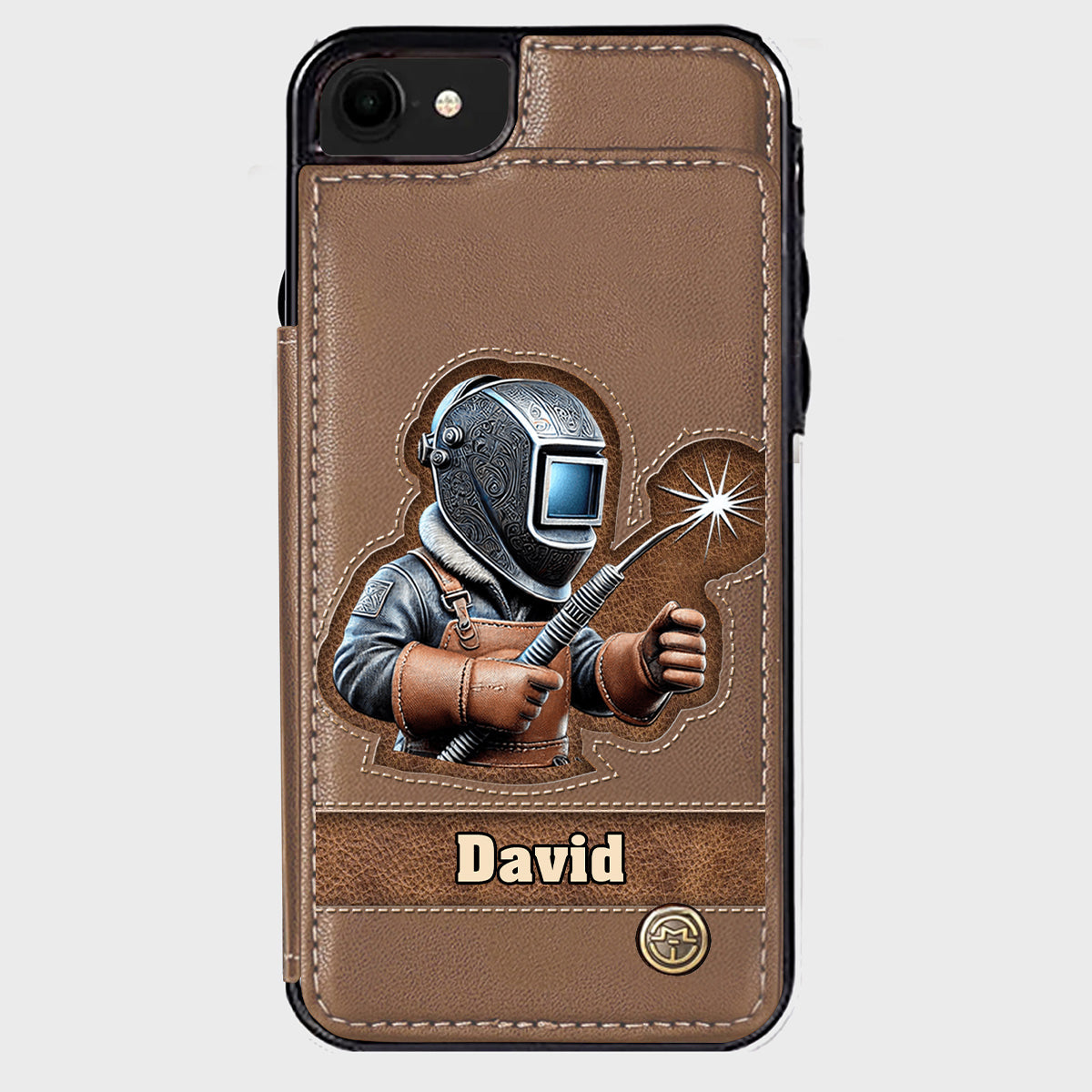 Strong Ones Become Welder - Personalized Welder Wallet Phone Case