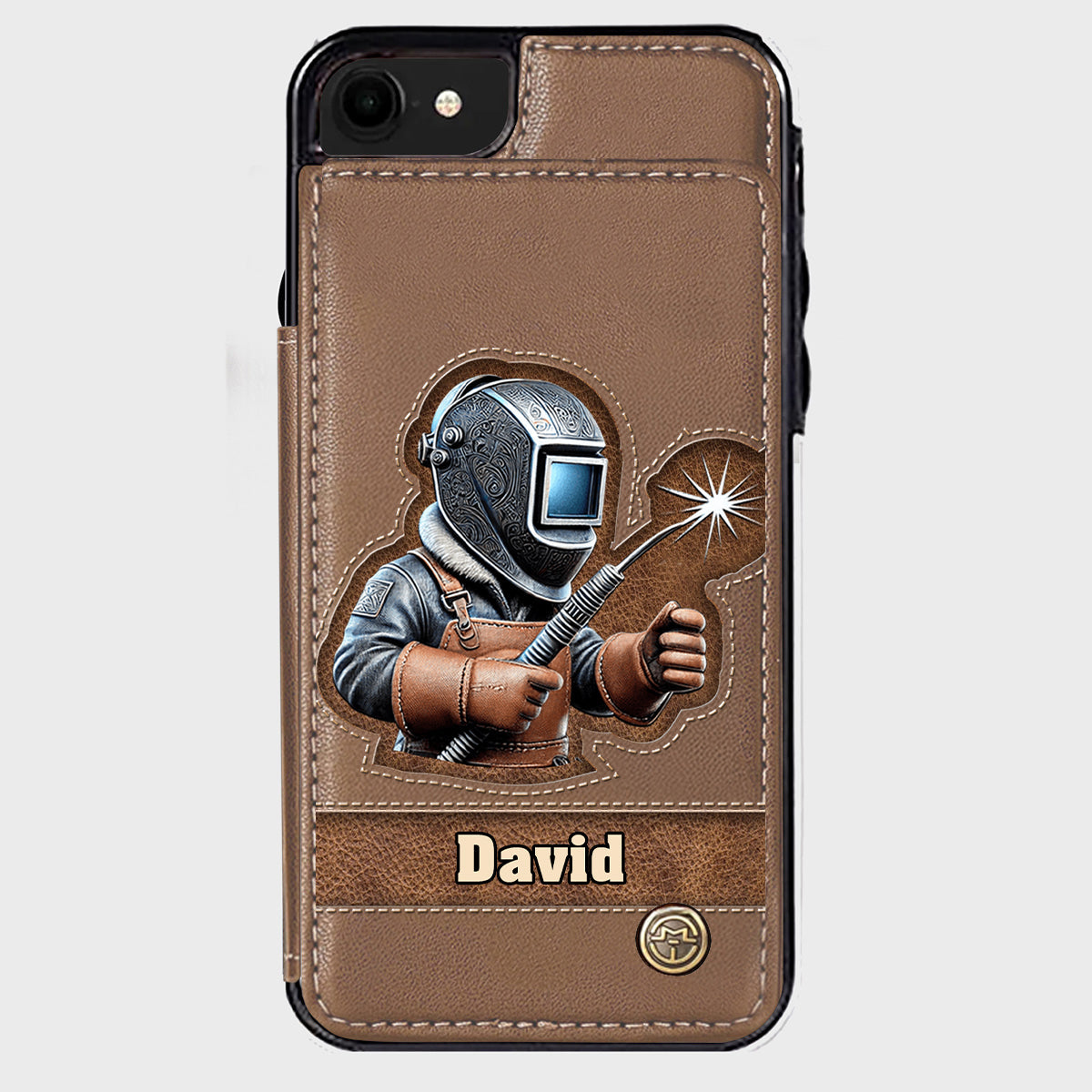 Strong Ones Become Welder - Personalized Welder Wallet Phone Case