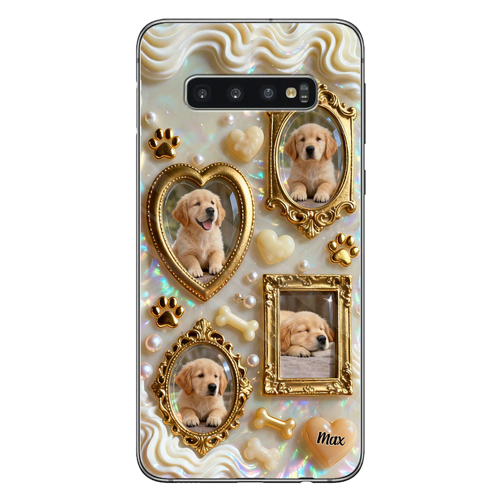 The Golden Gallery Case - Personalized Dog Clear Phone Case