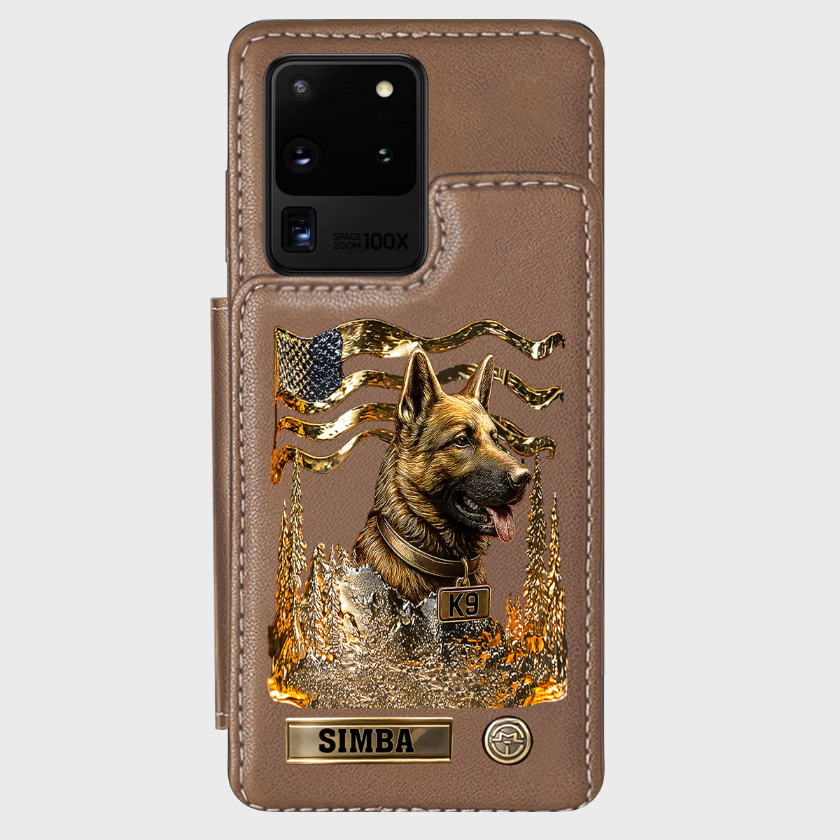 Love My Dog - Personalized German Shepherd Dog Wallet Phone Case