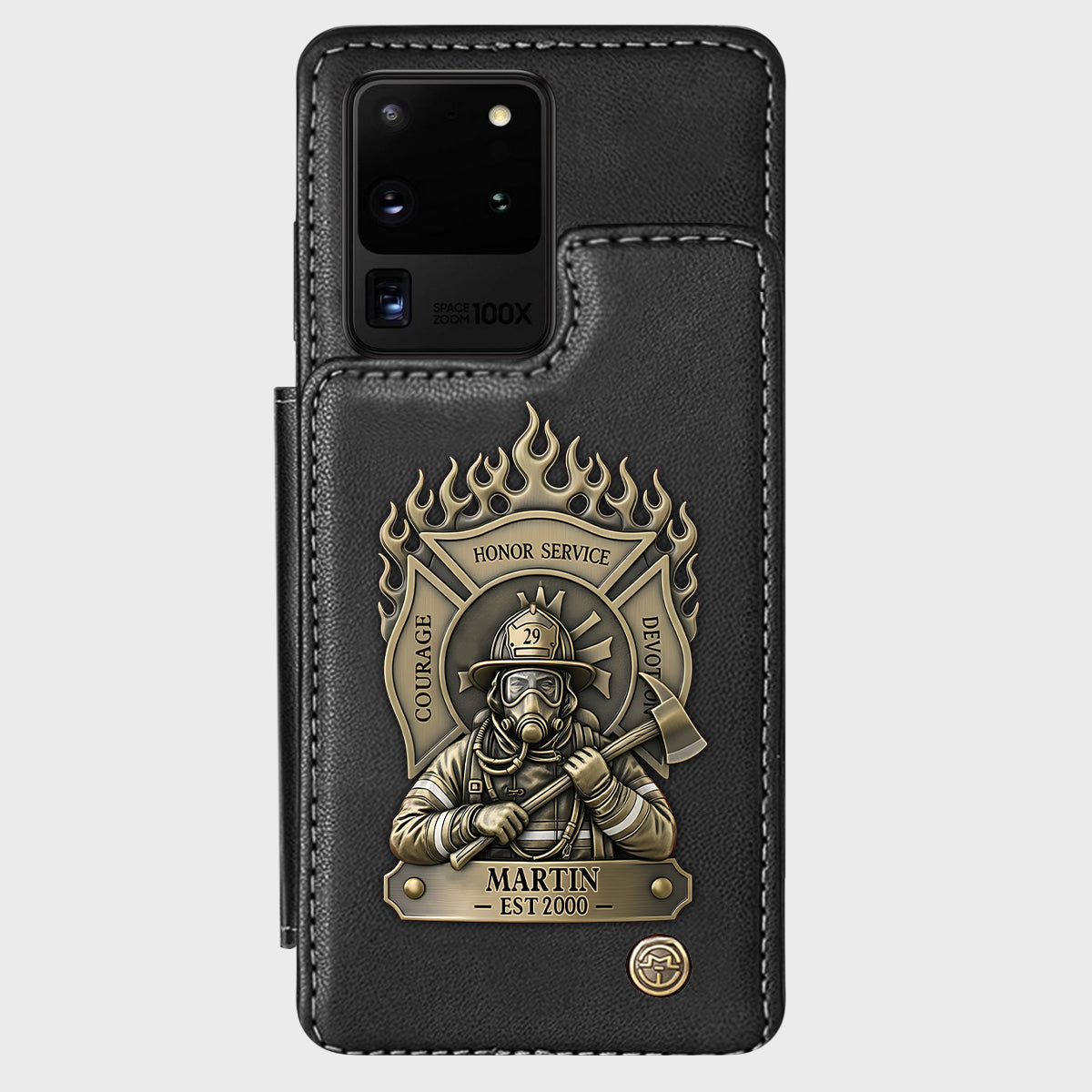 Proud Firefighter - Personalized Firefighter Wallet Phone Case
