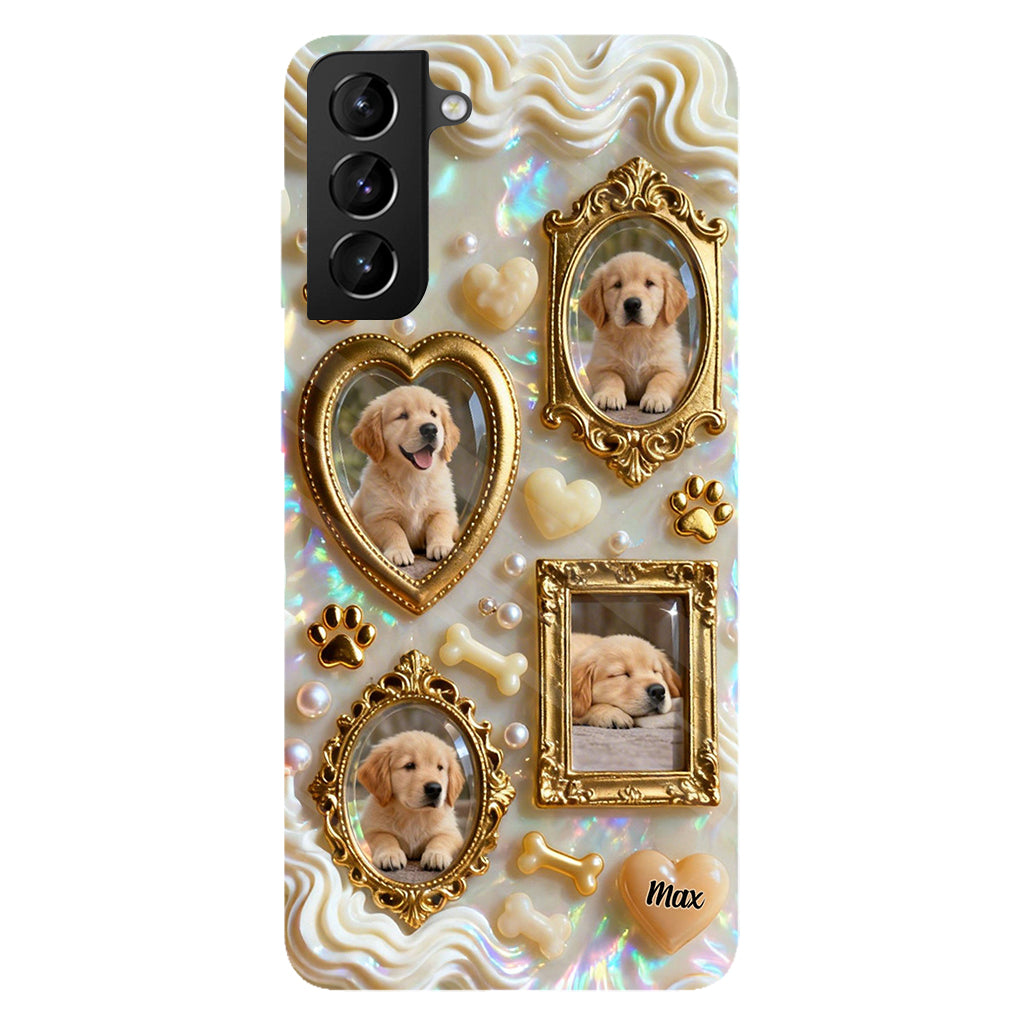 The Golden Gallery Case - Personalized Dog Clear Phone Case
