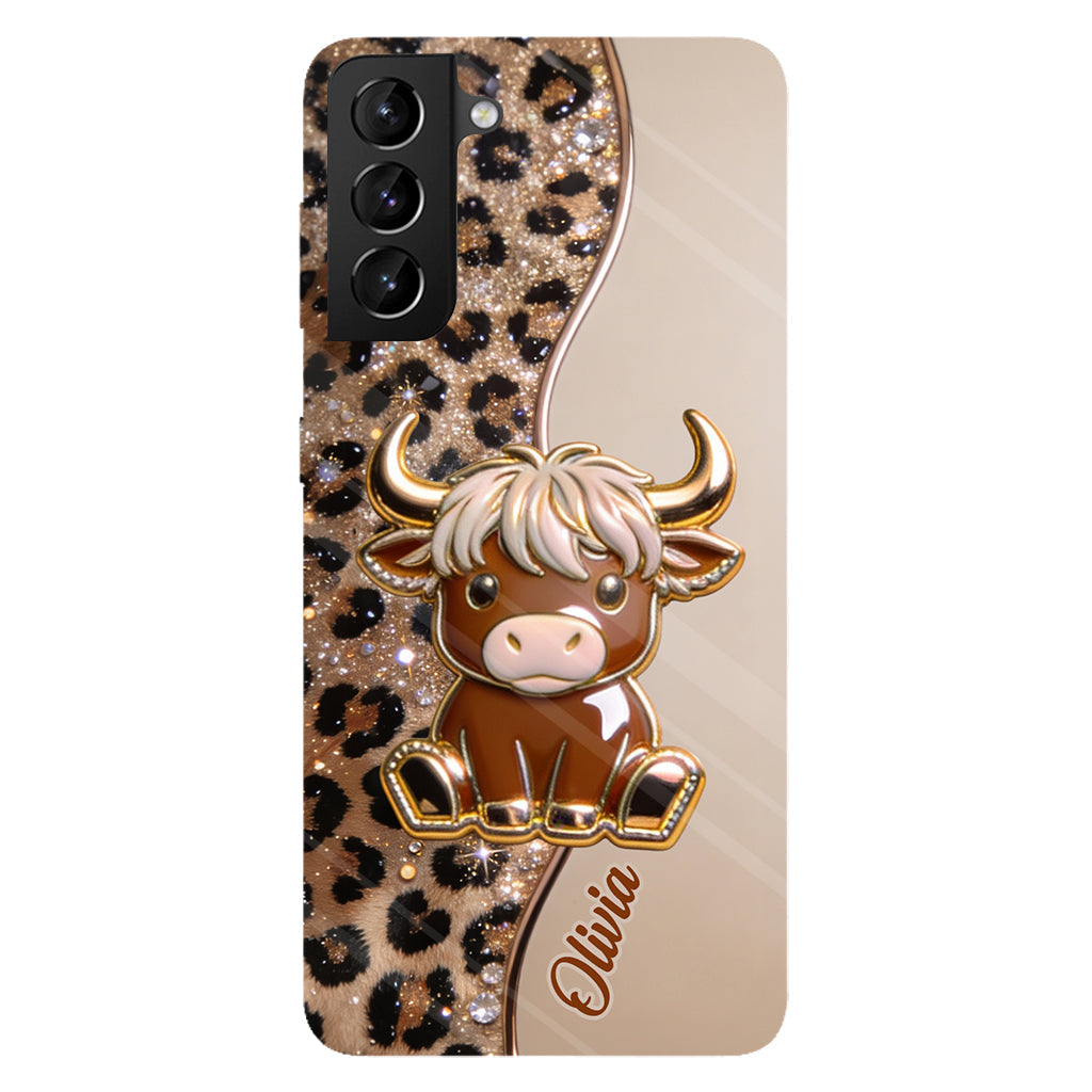 Love Highland Cows - Personalized Highland Cow Full Print Phone Case