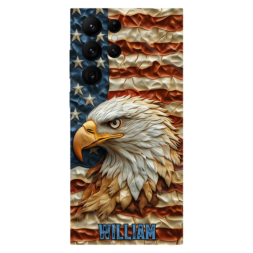 Strong Eagle - Personalized Bald Eagle Full Print Phone Case