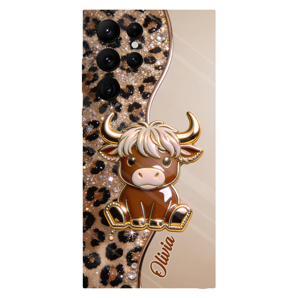 Love Highland Cows - Personalized Highland Cow Full Print Phone Case