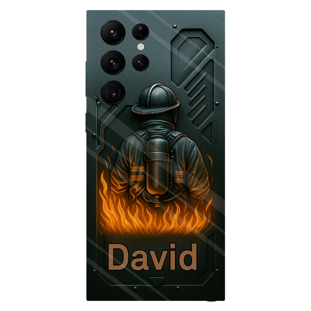 The Strone One - Personalized Firefighter Full Print Phone Case