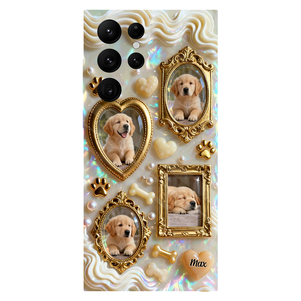 The Golden Gallery Case - Personalized Dog Clear Phone Case