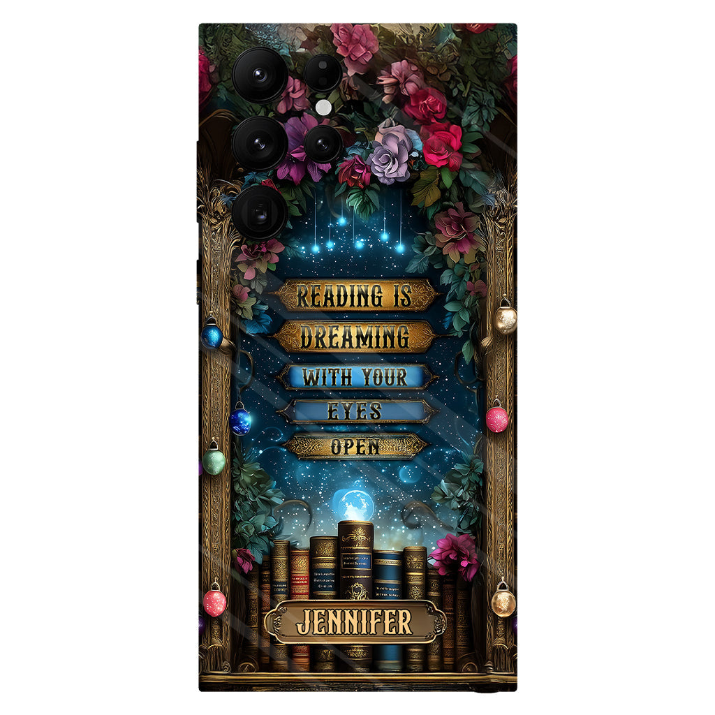 Reading is Dreaming - Personalized Book Full Print Phone Case