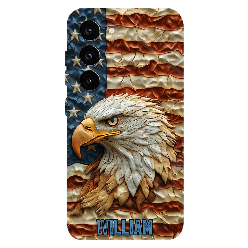 Strong Eagle - Personalized Bald Eagle Full Print Phone Case