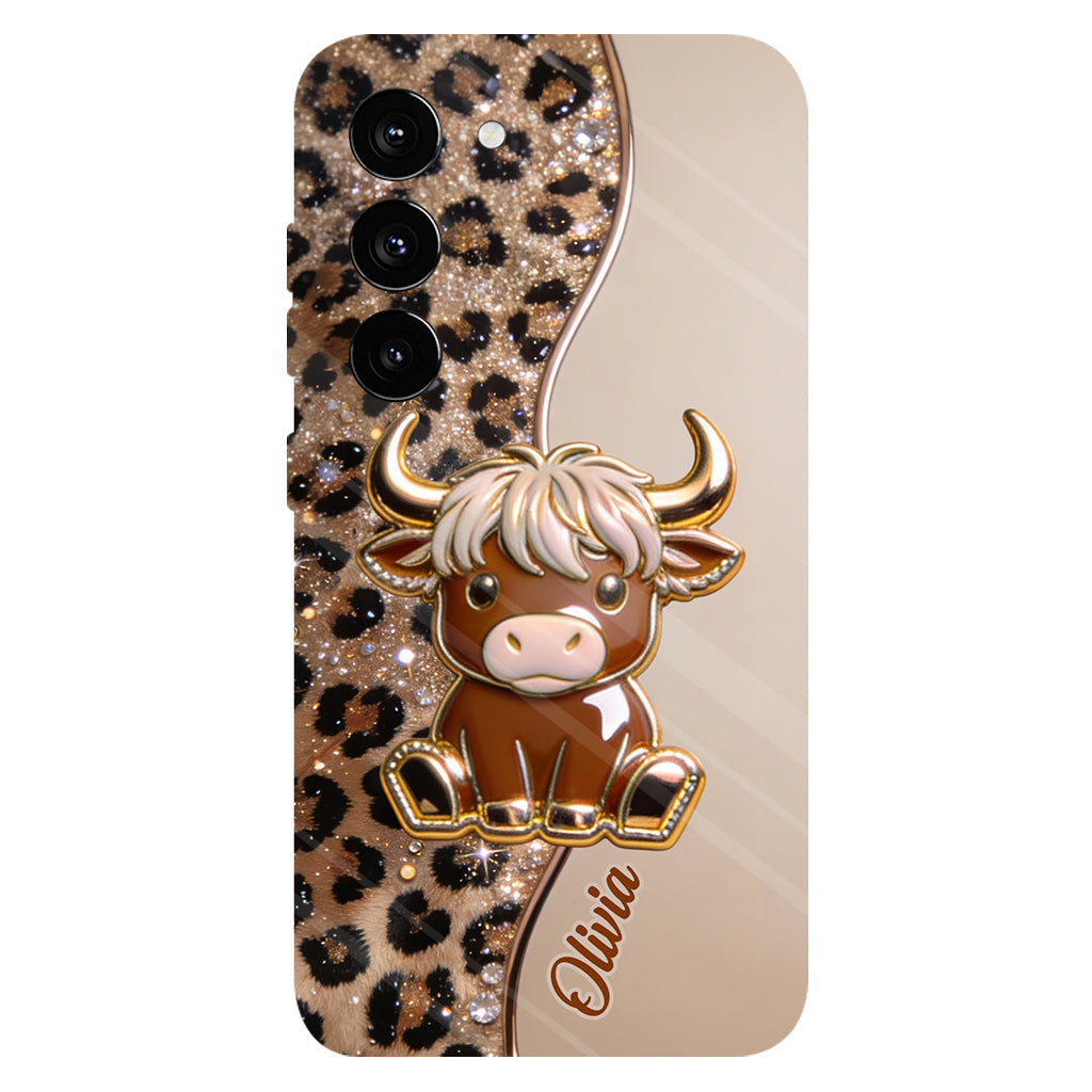 Love Highland Cows - Personalized Highland Cow Full Print Phone Case