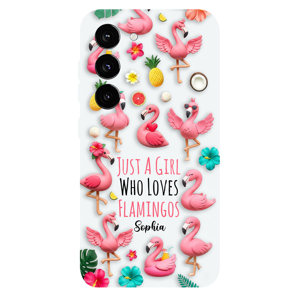 Love Flamingos - Personalized Flamingo Full Print Phone Case