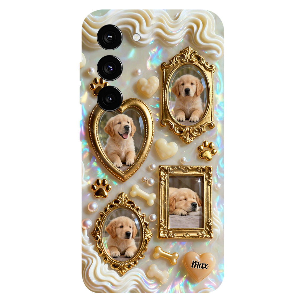 The Golden Gallery Case - Personalized Dog Clear Phone Case