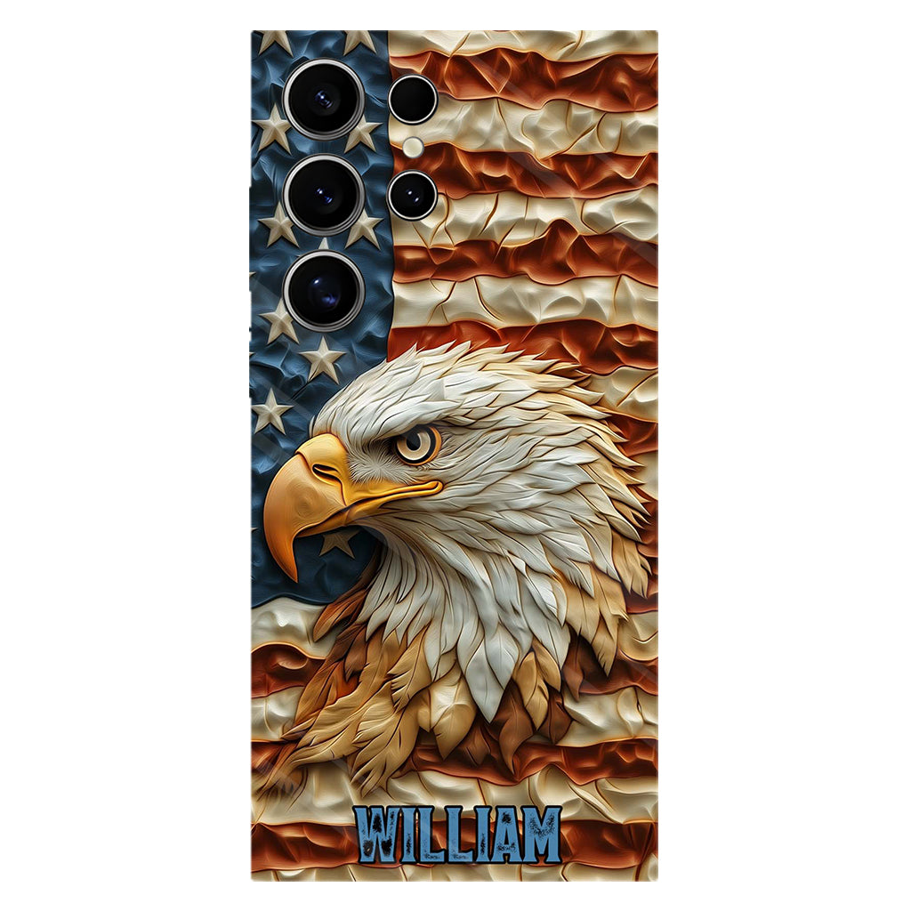 Strong Eagle - Personalized Bald Eagle Full Print Phone Case