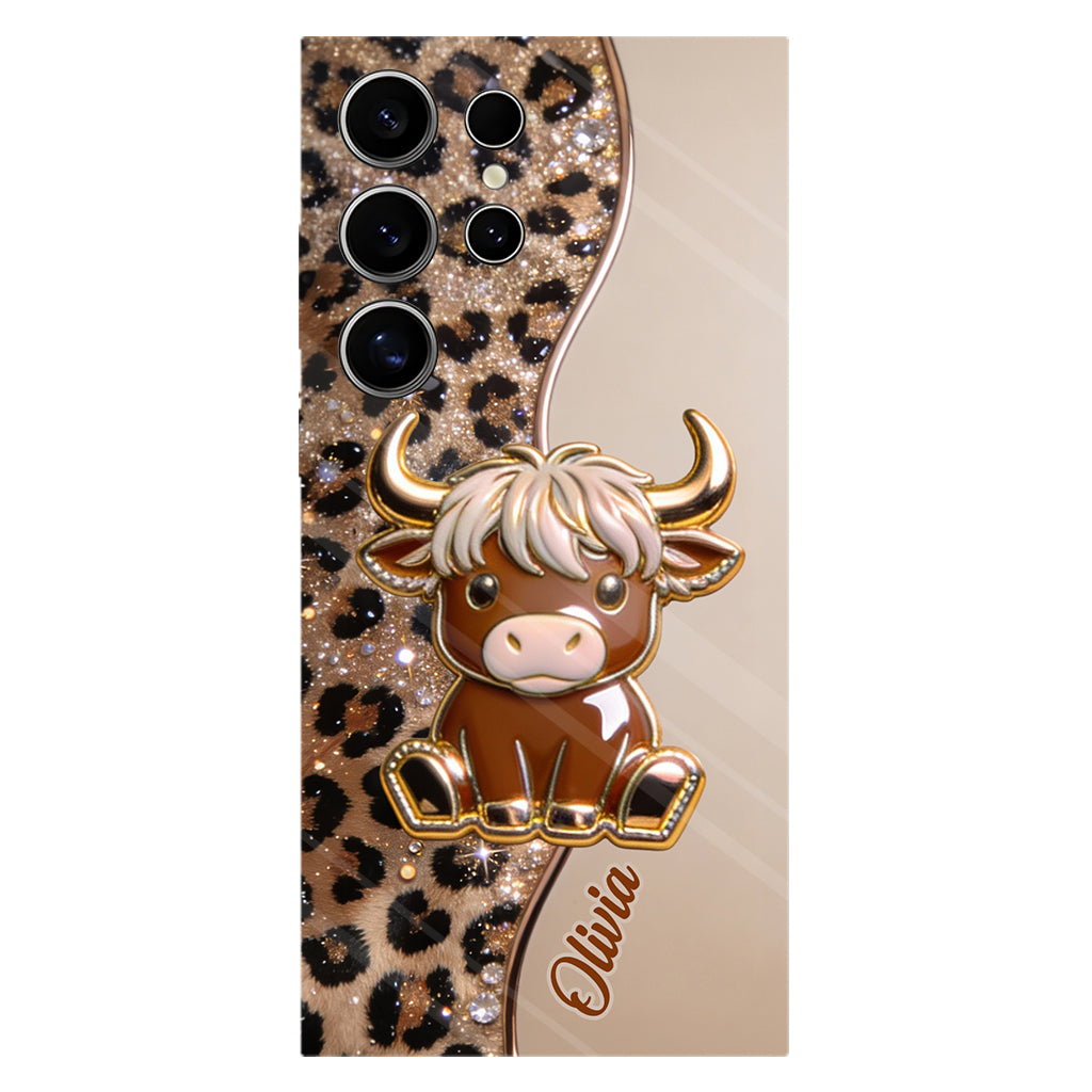 Love Highland Cows - Personalized Highland Cow Full Print Phone Case
