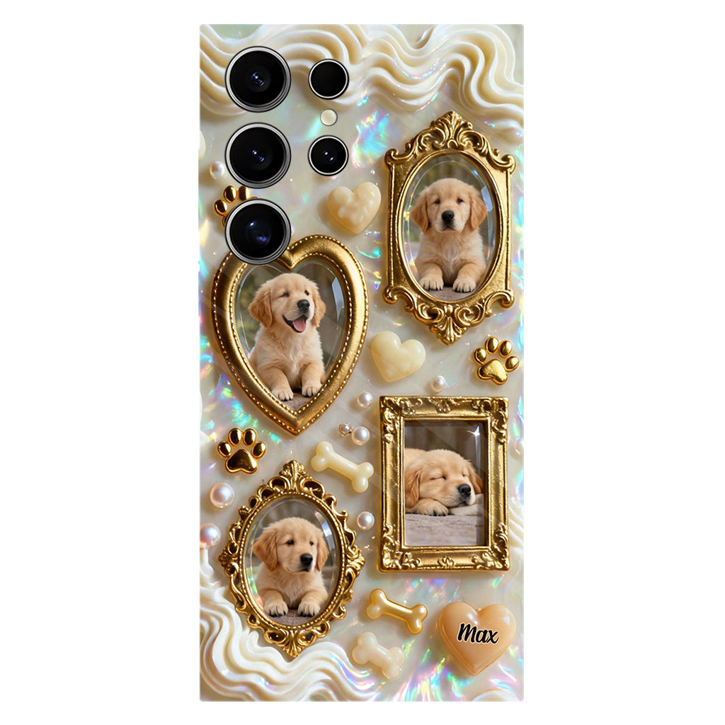 The Golden Gallery Case - Personalized Dog Clear Phone Case