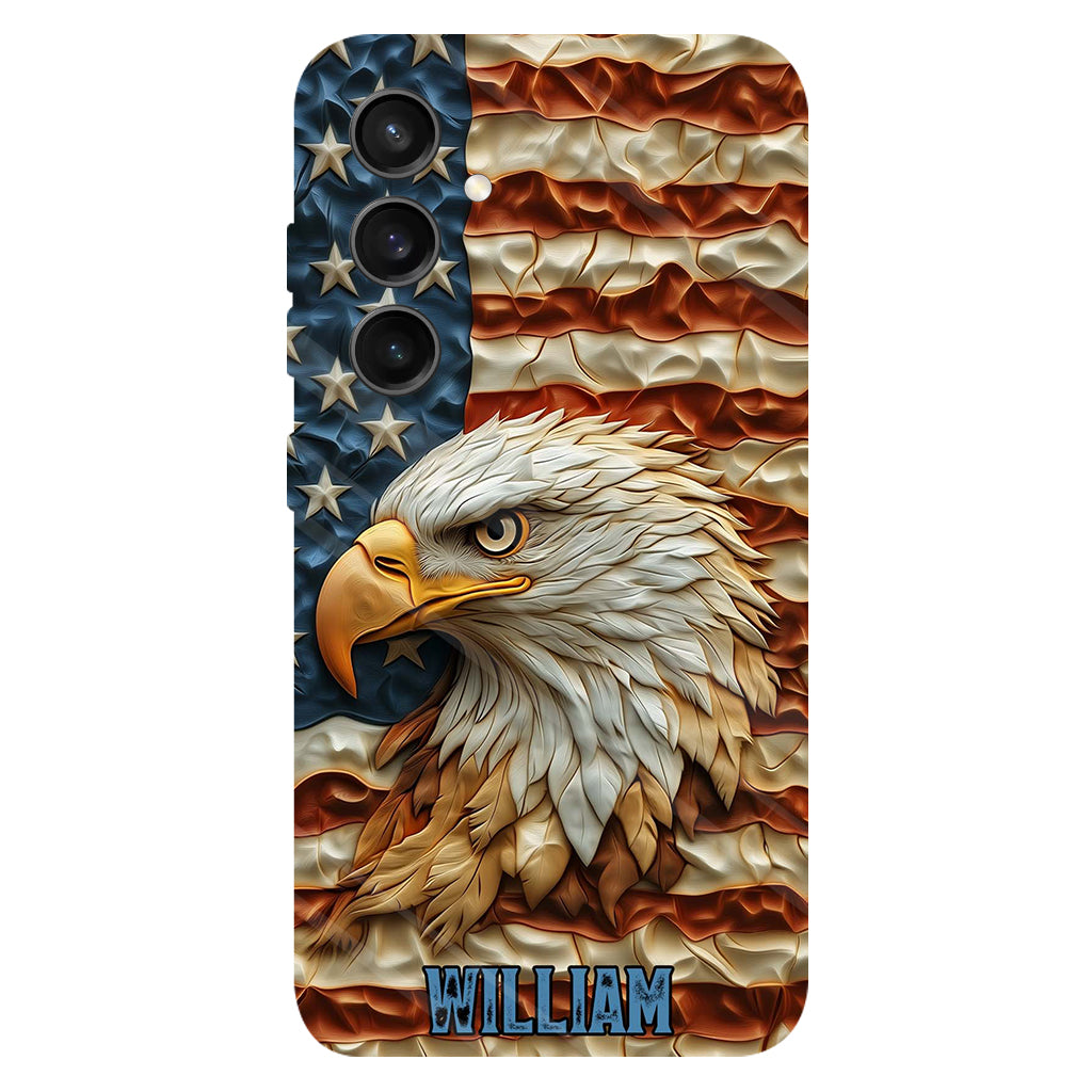Strong Eagle - Personalized Bald Eagle Full Print Phone Case
