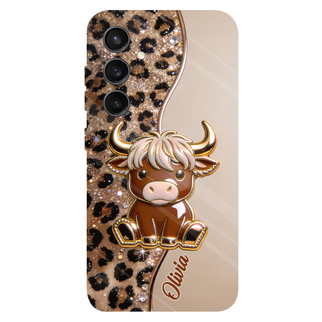 Love Highland Cows - Personalized Highland Cow Full Print Phone Case