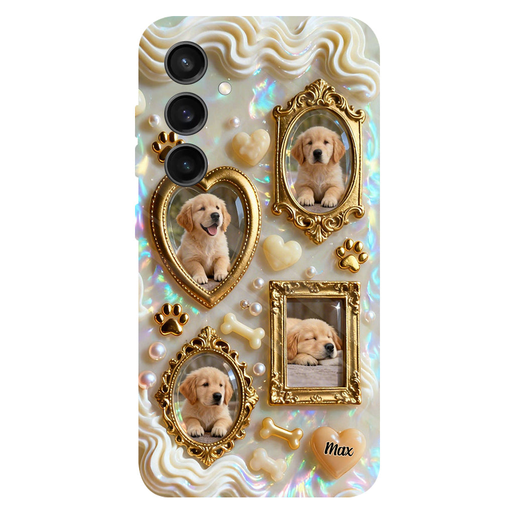The Golden Gallery Case - Personalized Dog Clear Phone Case