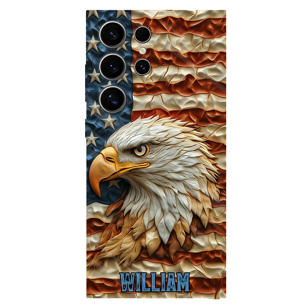 Strong Eagle - Personalized Bald Eagle Full Print Phone Case