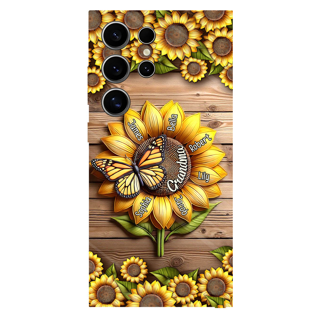 You Are My Sunshine Grandma Mom - Personalized Grandma Full Print Phone Case