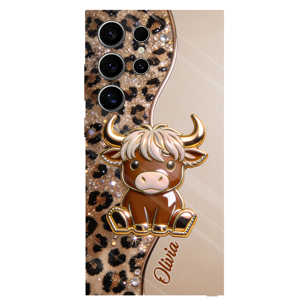 Love Highland Cows - Personalized Highland Cow Full Print Phone Case