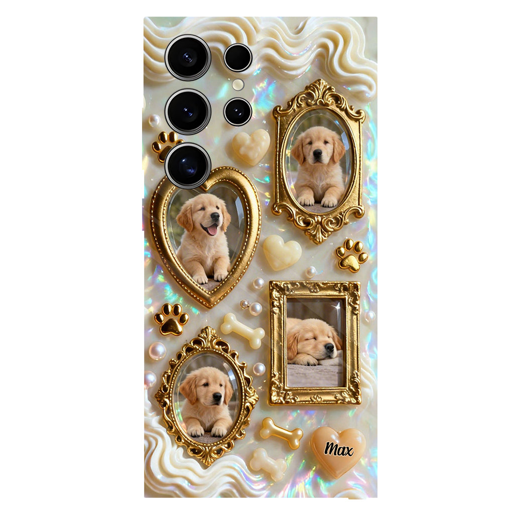 The Golden Gallery Case - Personalized Dog Clear Phone Case