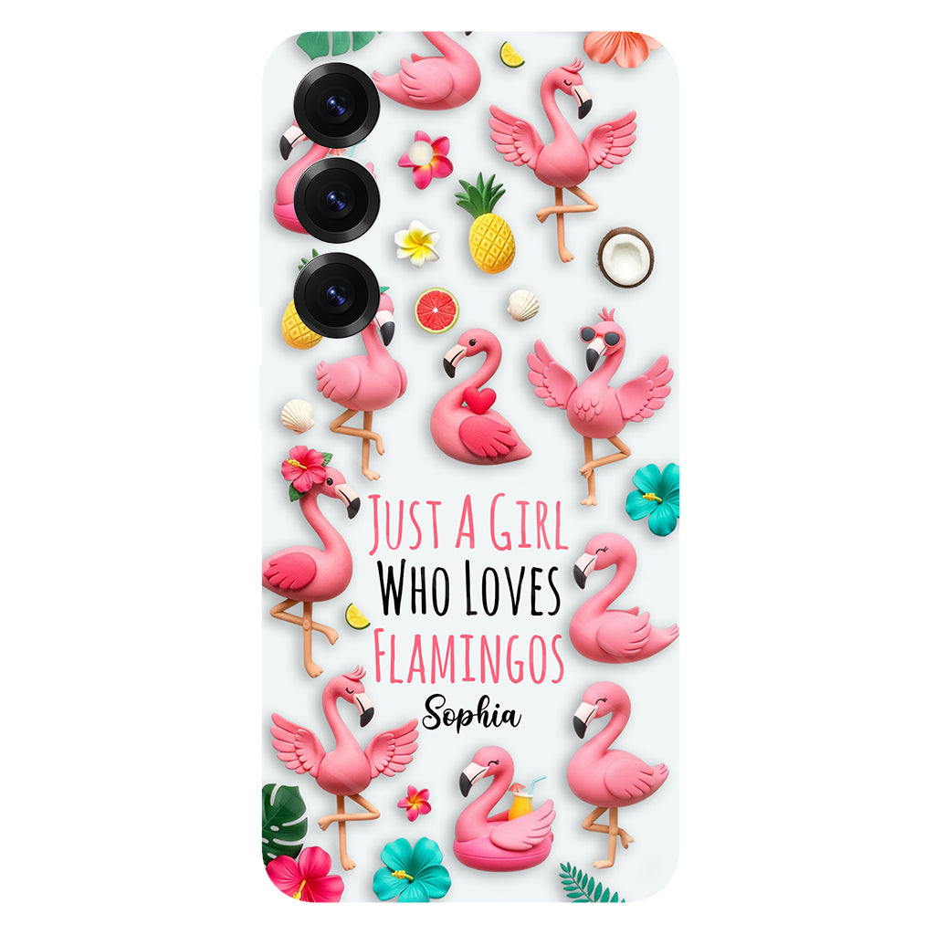 Love Flamingos - Personalized Flamingo Full Print Phone Case