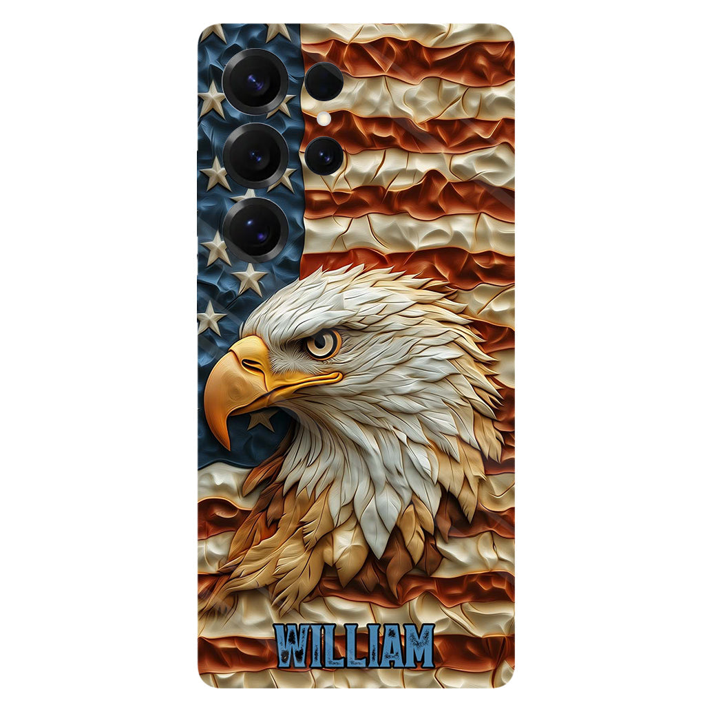 Strong Eagle - Personalized Bald Eagle Full Print Phone Case